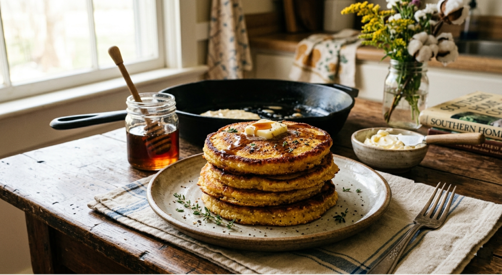 Easy Southern Hoecakes Recipe – Crispy Skillet Corn Cakes with Old-School Southern Charm