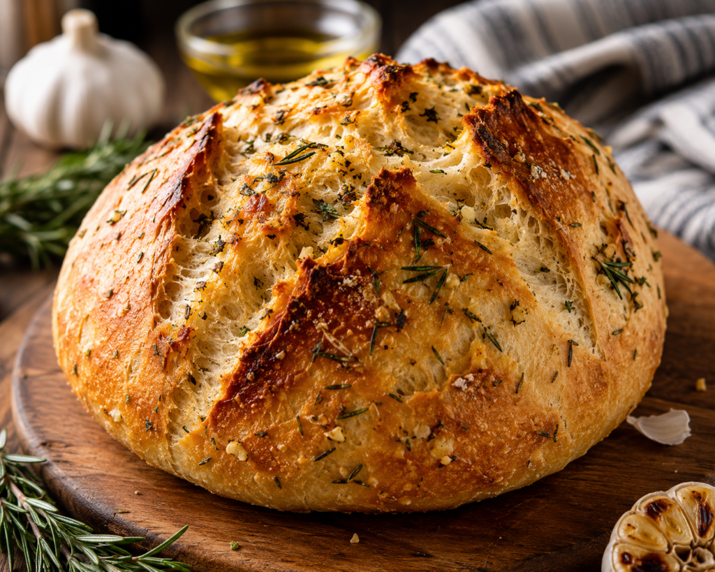 Rosemary Garlic Sourdough Bread Recipe: The Loaf That Makes Your Entire House Smell Amazing